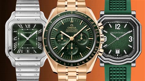 10 meter green dial watch.